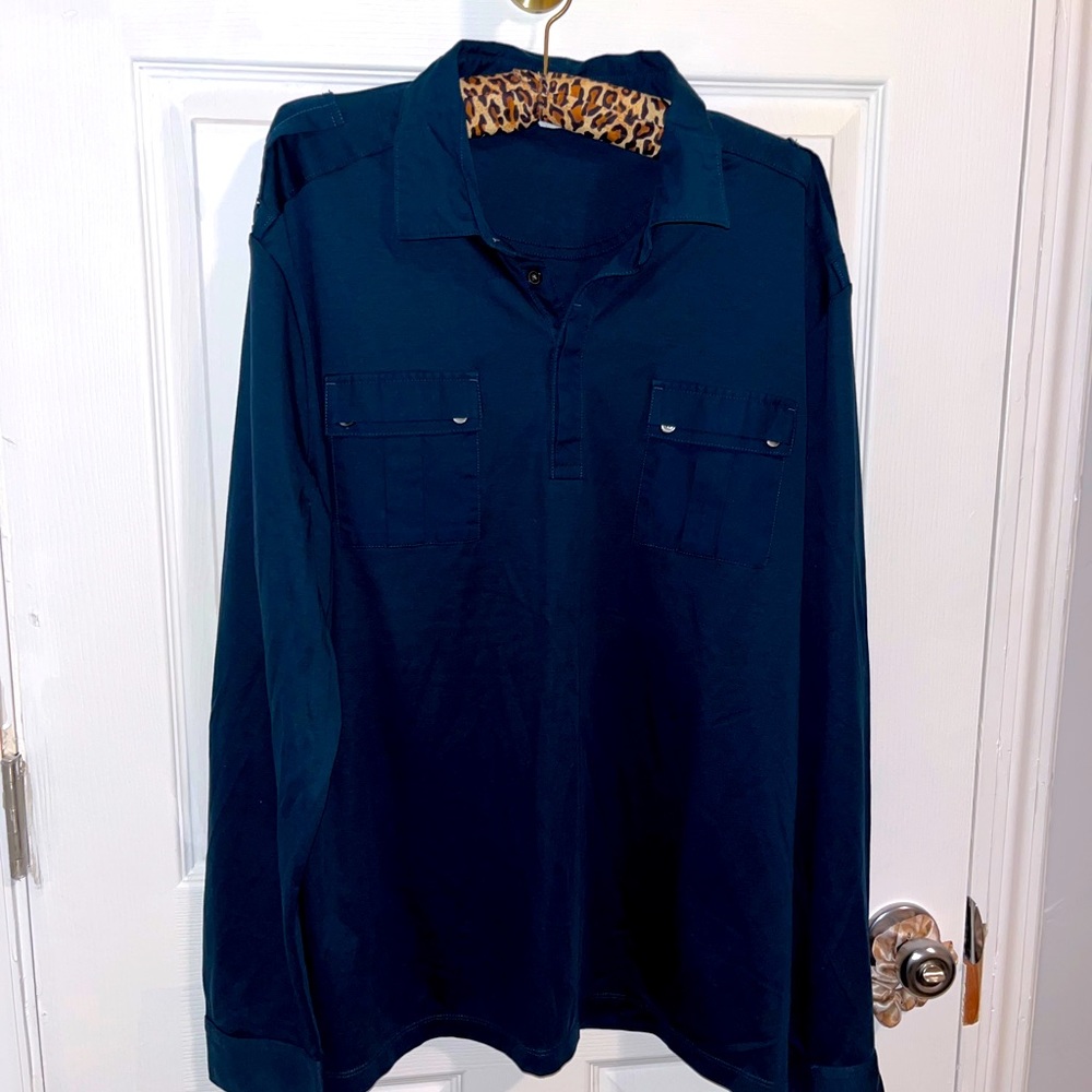 Calvin Klein navy polo shirt